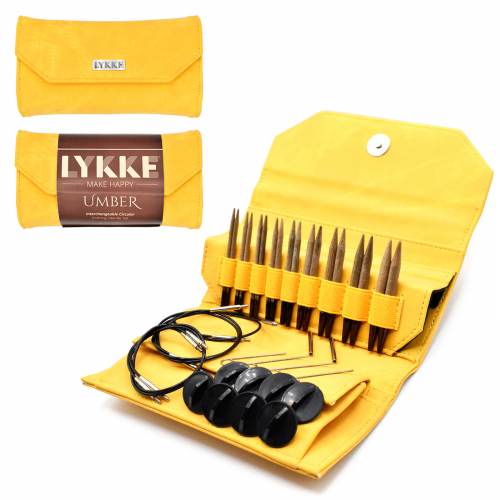lykke 3.5" umber interchangeable circular needle set