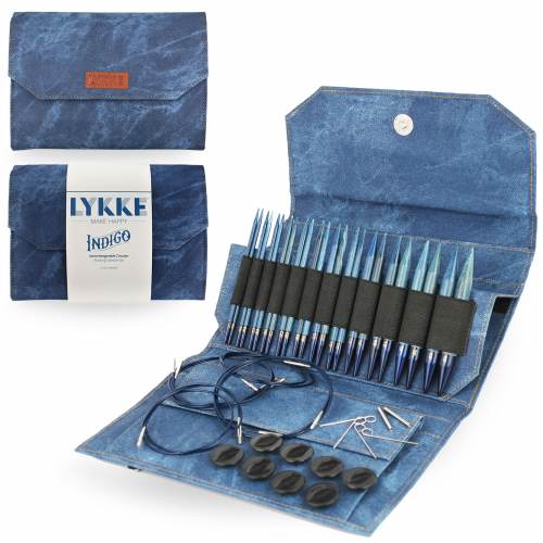 lykke 5" indigo interchangeable circular needle set