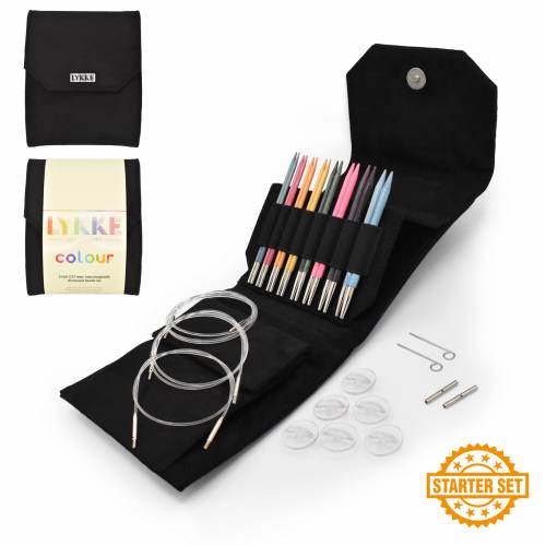 lykke 5" colour interchangeable circular needle starter set