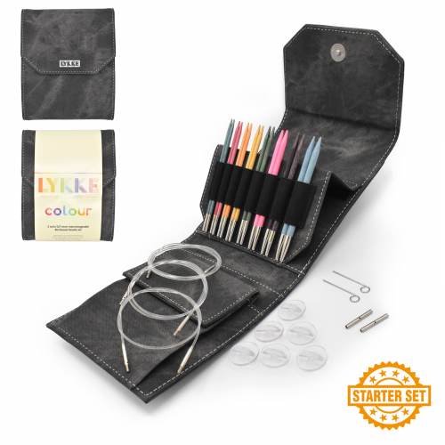 lykke 5" colour interchangeable circular needle starter set