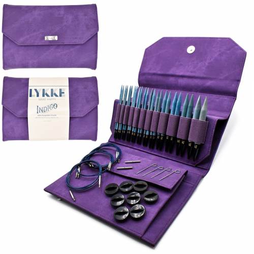 lykke 5" indigo interchangeable circular needle set