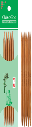 chiaogoo 6" patina bamboo double pointed needles