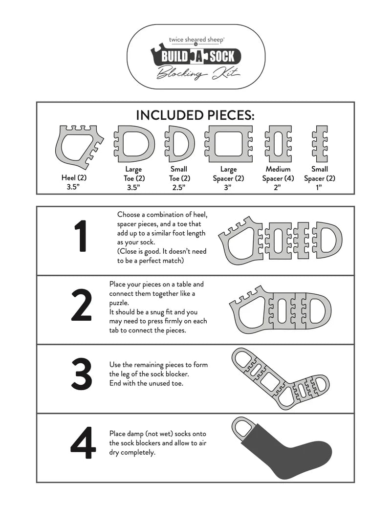 build-a-sock blocking kit