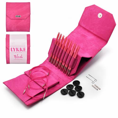 lykke 5" blush interchangeable circular needle starter set