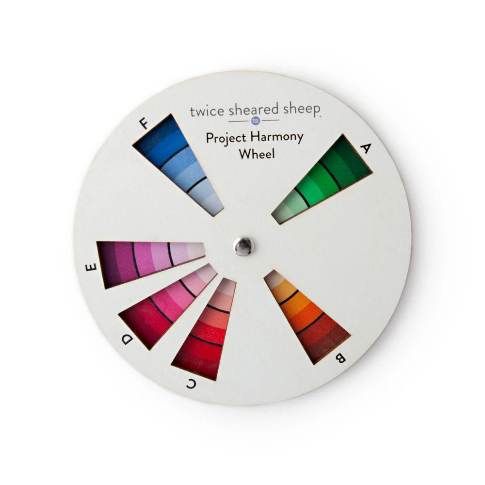 twice sheared sheep project harmony color wheel