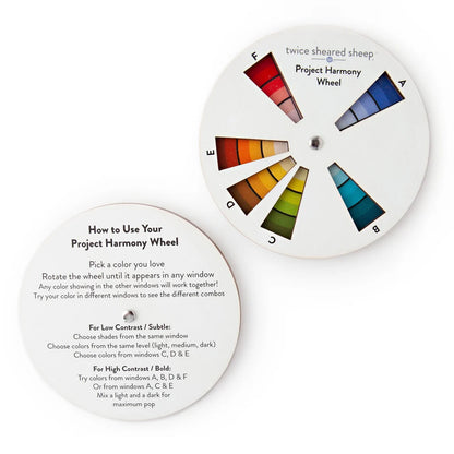 twice sheared sheep project harmony color wheel