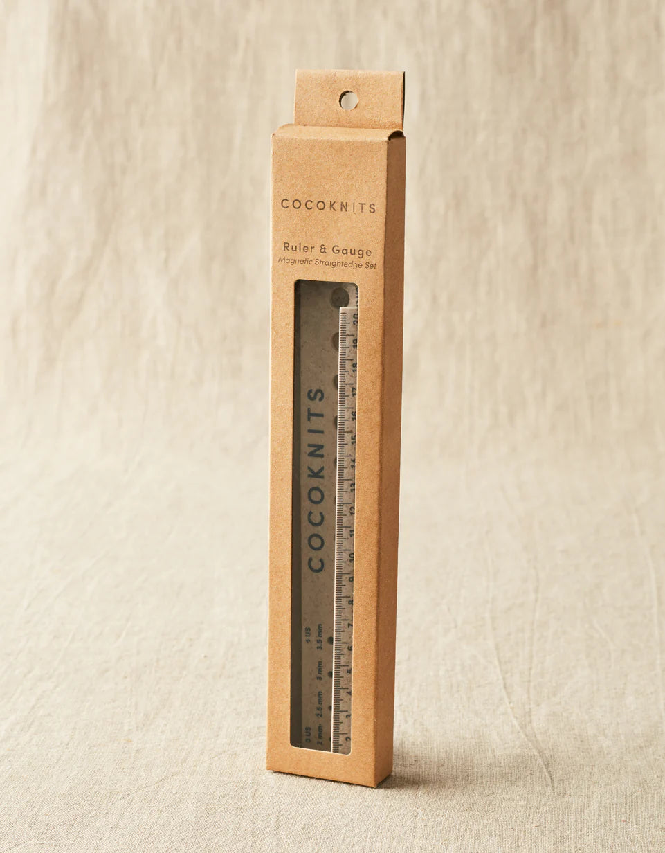 cocoknits ruler and gauge set