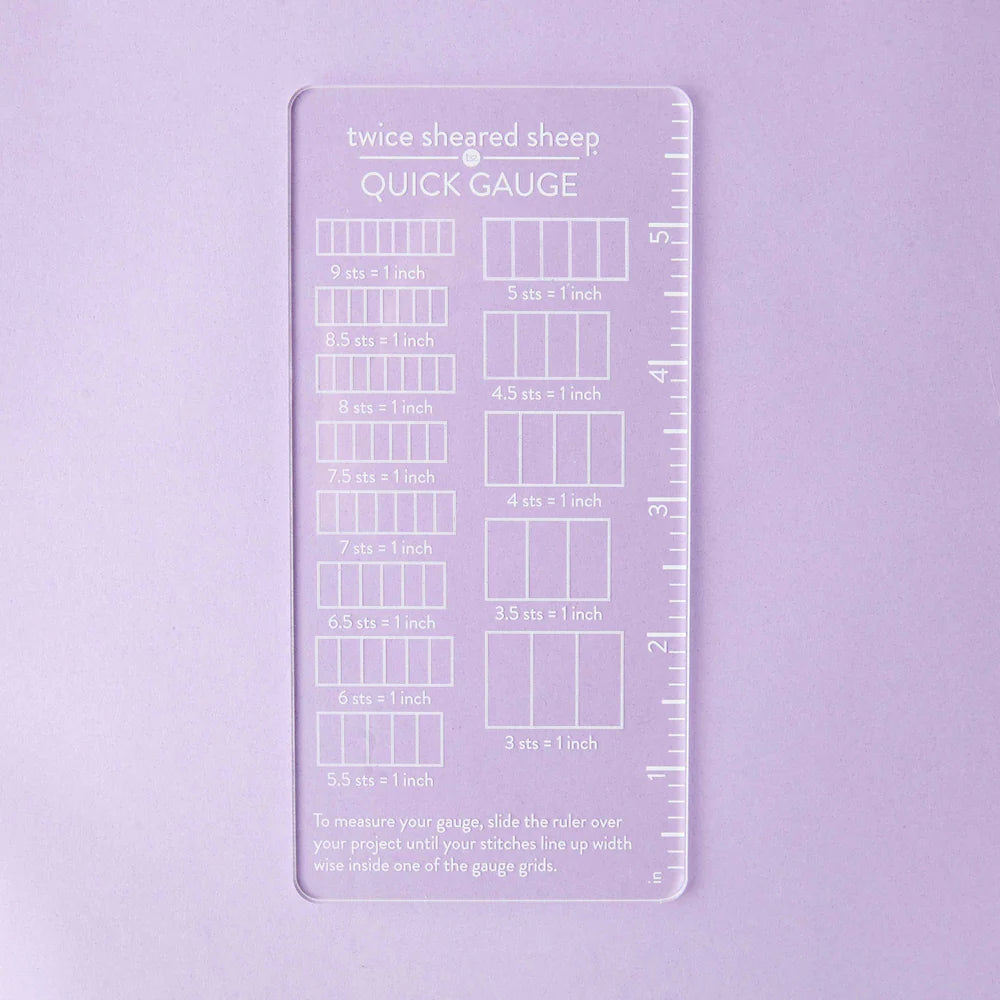 twice sheared sheep white quick gauge ruler