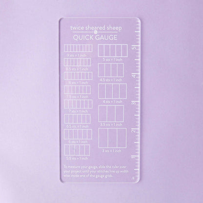 twice sheared sheep white quick gauge ruler