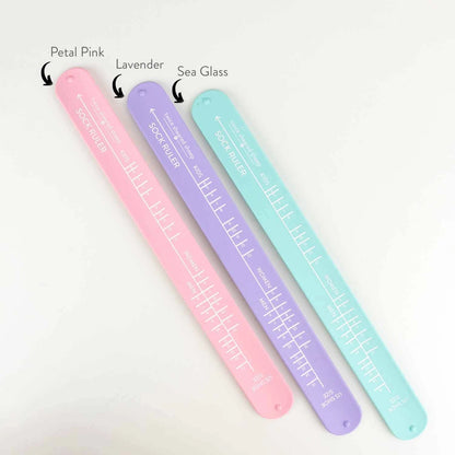 sock sizing bracelet ruler